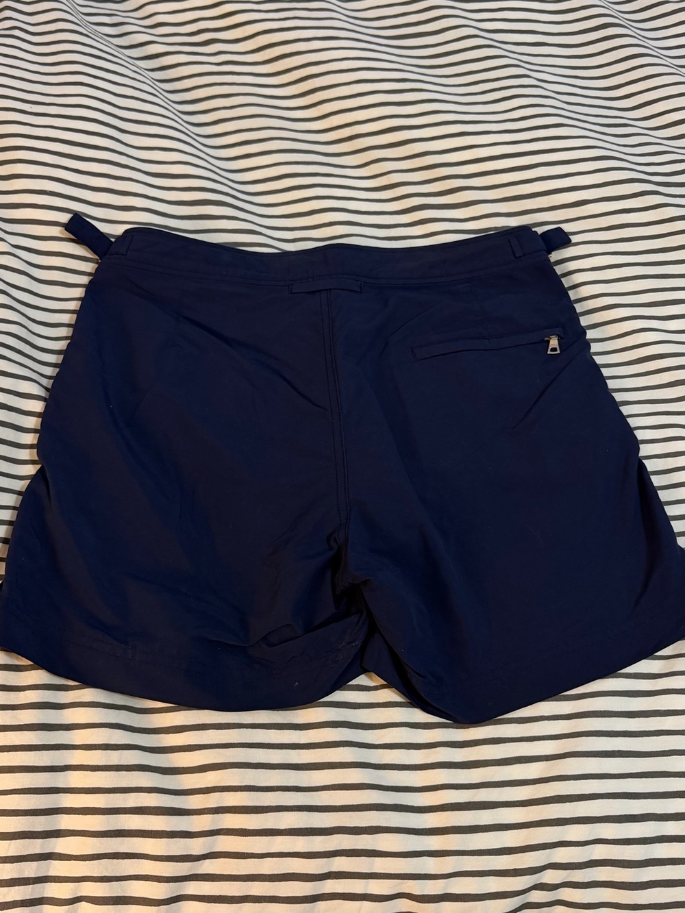 Orlebar Brown Deep Navy Adjustable Side-Tab Setter Swim Shorts - Picture 3 of 6